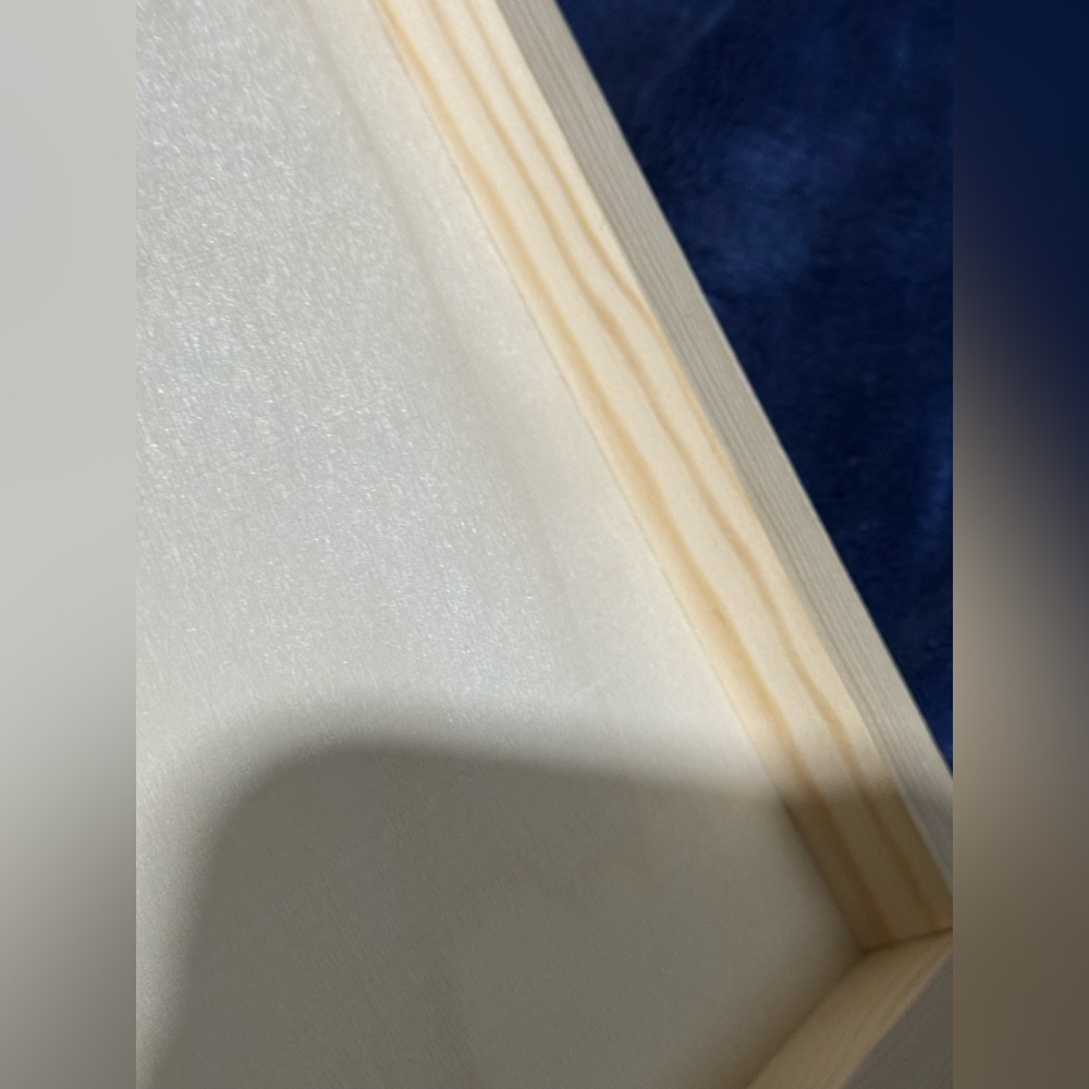 Set of 5 Unfinished Square Wood panel/trays-Natural - Picture 3 of 4